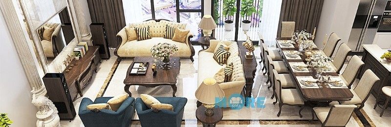 Tuyển chọn 16 Thiết kế phòng khách căn hộ, nhà phố, biệt thự được yêu thích nhất năm 2022