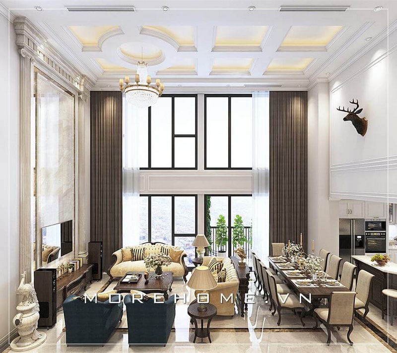 Collection + 18 ý tưởng thiết kế nội thất thông tầng đẹp từ kiến trúc sư MoreHome