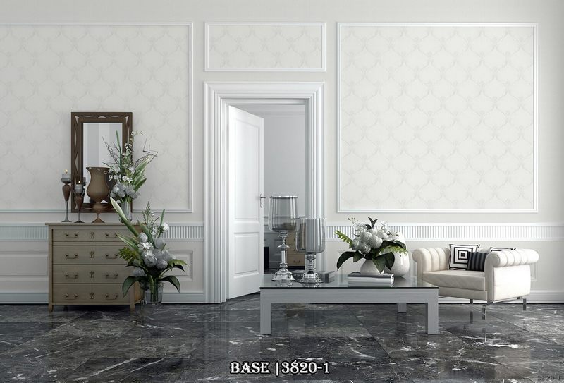 Nét hoài cổ và hiễn đại kết hợp với họa tiết tân cổ điển và tông màu trắng, mẫu giấy này sẽ tạo nên sự sang trọng cho ngôi nhà của bạn.