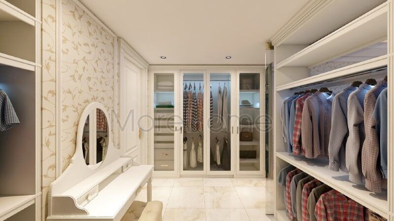 Việc thiết kế nội thất cho phòng thay đổi của căn hộ cao cấp là một công việc cần thiết để tạo ra một không gian sống thoải mái.